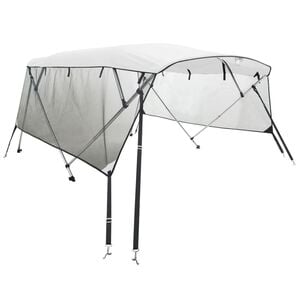 vidaXL Toit bimini &agrave; 4 arceaux parois en maille 243x(200-213)x137 cm