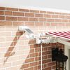 vidaXL Auvent R&eacute;tractable Rouge et Blanc 400 &times; 300 cm