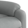 vidaXL Fauteuil inclinable &eacute;lectrique gris clair tissu