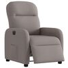 vidaXL Fauteuil inclinable &eacute;lectrique Taupe Tissu