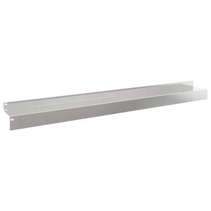 vidaXL Bordure de Pelouse 10 pc 100 x 10 x 8 cm Acier Argent&eacute;