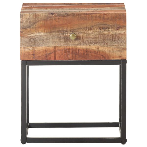 vidaXL Table de chevet 40x30x50 cm Bois d'acacia brut
