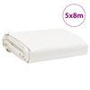 vidaXL B&acirc;che blanc 5x8 m 650 g/m&sup2;