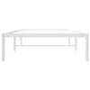vidaXL Cadre de lit m&eacute;tal sans matelas blanc 90x200 cm