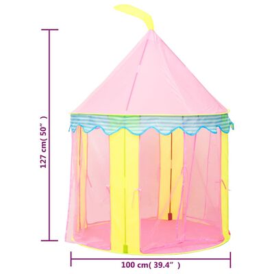 vidaXL Tente de jeu pour enfants Rose 100x100x127 cm