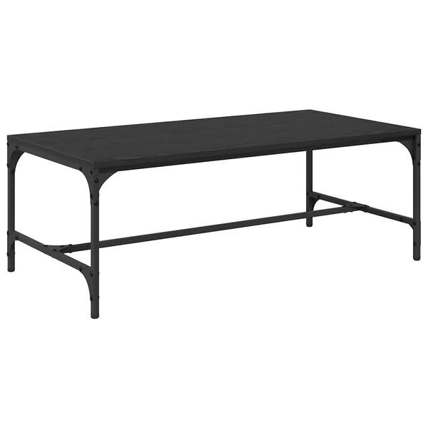 vidaXL Table basse Ch&ecirc;ne noir 100 x 50 x 35 cm Bois d'ing&eacute;nierie