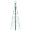 vidaXL Arbre de No&euml;l LED 180 cm 168 LED Multicolore Acier Noir
