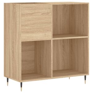 vidaXL Armoire &agrave; disques ch&ecirc;ne sonoma 84,5x38x89 cm bois d'ing&eacute;nierie