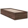 vidaXL Cadre de lit sans matelas ch&ecirc;ne marron 90x190 cm