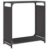 vidaXL Portant de bois chauffage noir 60x28x65 cm