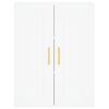 vidaXL Armoires murales 2 pcs blanc bois d'ing&eacute;nierie