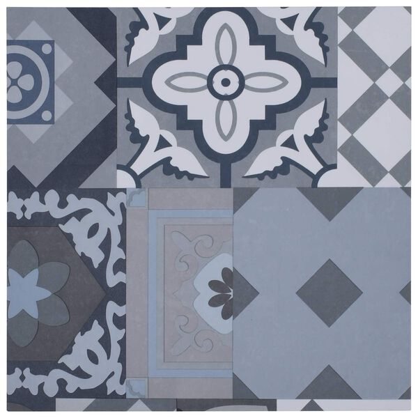 vidaXL Planches de sol 55 pcs Multicolore 5,11 m&sup2; PVC