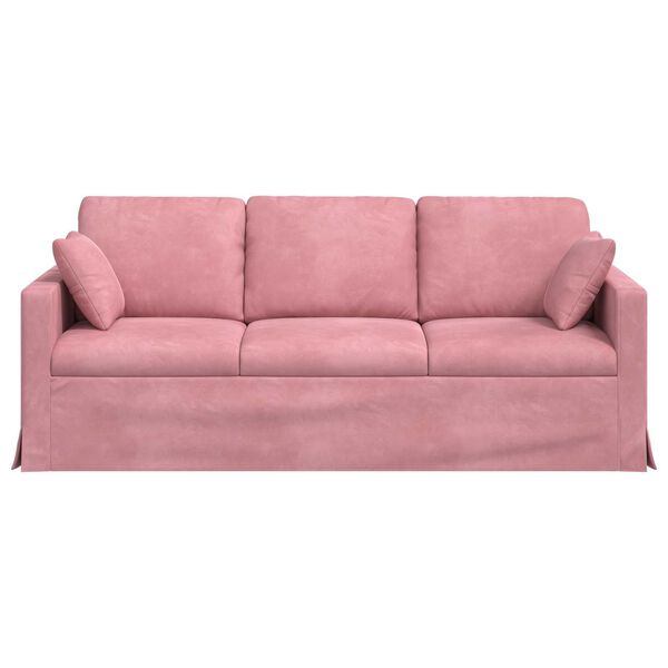 vidaXL Canap&eacute; Rose 198 x 78 x 80 cm Velours