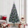 vidaXL Sapin de No&euml;l artificiel Vert 210 cm PVC, Acier et Plastique