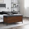 vidaXL Banc de rangement ch&ecirc;ne marron 102x42x45 cm bois d'ing&eacute;nierie