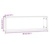vidaXL Étagères murales cubiques 2 pcs Chêne marron 80x15x26,5 cm