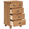 vidaXL Commode ASKIM Marron 45,8 x 40 x 79 cm Bois de pin massif