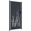 vidaXL Portail de jardin Anthracite 100x200 cm Acier Design Herbe