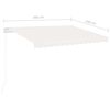 vidaXL Auvent automatique sur pied 300x250 cm Cr&egrave;me