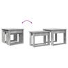 vidaXL Ensemble de tables basses 2 pcs Gris b&eacute;ton Bois d'ing&eacute;nierie