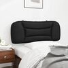 vidaXL Coussin de tête de lit Hvar noir 100 cm similicuir