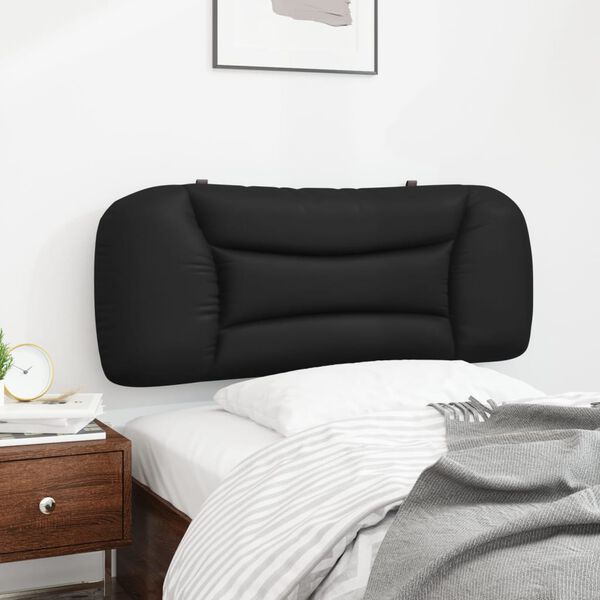 vidaXL Coussin de tête de lit Hvar noir 100 cm similicuir
