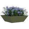 vidaXL Cache-pot de jardin 5 pcs Vert olive 50 x 50 x 15 cm