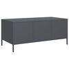 vidaXL Table basse anthracite 101,5x50x43,5 cm acier lamin&eacute; &agrave; froid