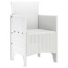 vidaXL Chaise de jardin 4 pcs Blanc 53 x 49 x 85 cm Polypropyl&egrave;ne