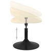 vidaXL Chaise pivotante de salle &agrave; manger Cr&egrave;me Velours