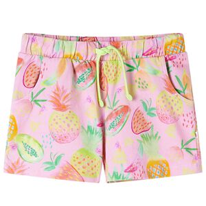 vidaXL Short pour enfants &agrave; cordon de serrage rose p&acirc;le 104