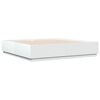 vidaXL Cadre de lit avec LED sans matelas blanc 180x200 cm