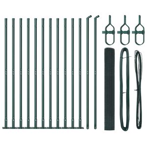 vidaXL Poteau de cl&ocirc;ture. Vert