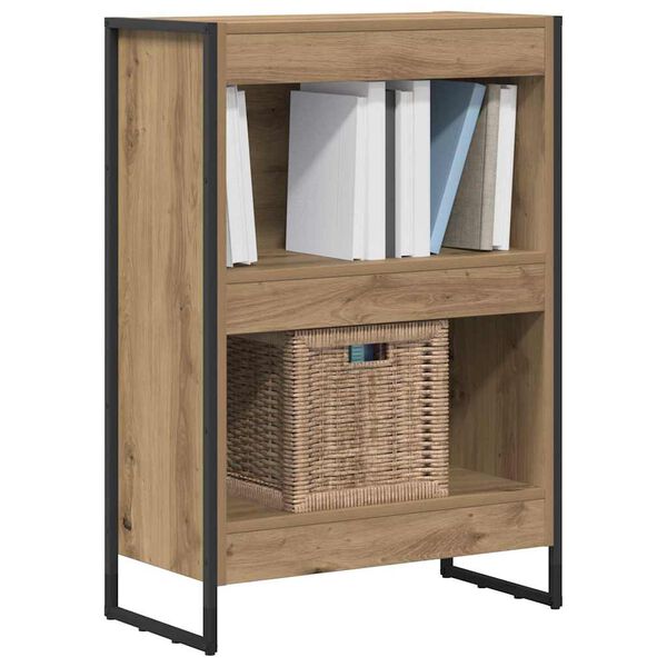 vidaXL Biblioth&egrave;que Ch&ecirc;ne artisan 80 x 30 x 155 cm Bois d'ing&eacute;nierie