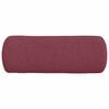 vidaXL Coussins d'accent 2 pcs Bordeaux Ø 25 x 70 cm tissu