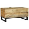vidaXL Table basse Marron et Noir 80 x 50 x 40 cm Bois d'acacia massif