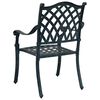 vidaXL Chaise de jardin 2 pcs Vert 56 x 55 x 92,5 cm Aluminium