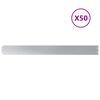 vidaXL Bordures de pelouse 50 pi&egrave;ces 10x103 cm acier galvanis&eacute;