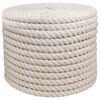 vidaXL Corde en Jute 24 mm Blanc Jute 100% Tossa