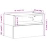 vidaXL Tables de chevet murales 2 pcs ch&ecirc;ne sonoma 45x26x28,5 cm