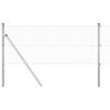 vidaXL Cl&ocirc;ture en fils soud&eacute;s pour fixation au sol 50 x 0,8 m Argent&eacute;