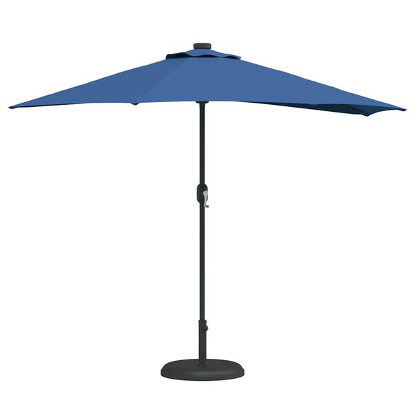vidaXL Parasol de jardin Azur 294 x 150 x 224 cm Polyester et Acier