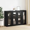 vidaXL Armoires Murailles 2 pcs Ch&ecirc;ne noir 69,5 x 34 x 90 cm
