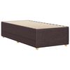 vidaXL Cadre de lit sans matelas marron fonc&eacute; 90x200 cm tissu