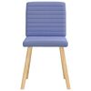 vidaXL Chaises &agrave; manger lot de 4 bleu jean tissu