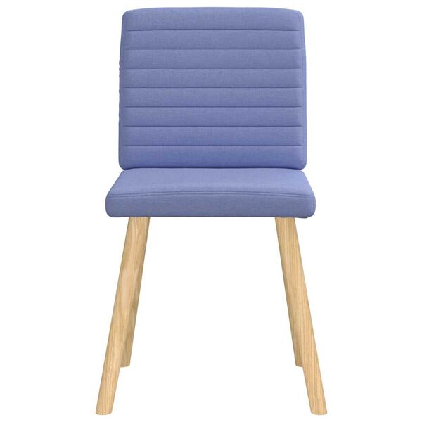 vidaXL Chaises &agrave; manger lot de 4 bleu jean tissu