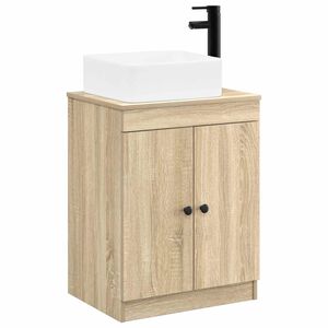 vidaXL Ensemble de mobilier de salle de bain Ch&ecirc;ne Sonoma
