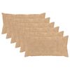 vidaXL Housse de coussin 6 pc HEERLEN Cr&egrave;me 40 x 80 cm