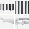 vidaXL Auvent R&eacute;tractable Anthracite 250 x 200 cm tissu