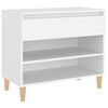 vidaXL Armoire &agrave; chaussures Blanc 70x36x60 cm Bois d'ing&eacute;nierie